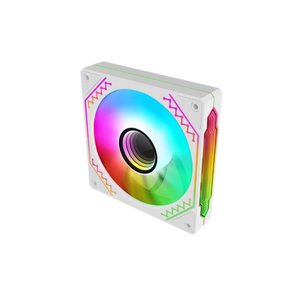 COOLMAN CM-03 INFINITY MIRROR LED ARGB COOLING FAN 1PACK (WHITE)