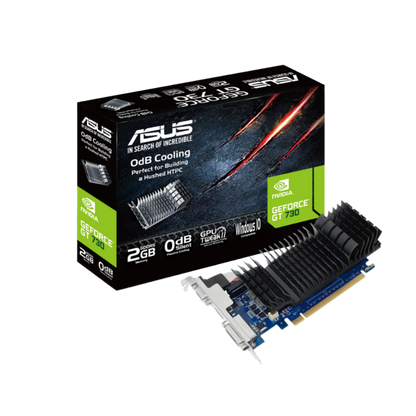 ASUS GT 730 2048MB 64BIT DDR5 SILENT (GT730-SL-2GD5-BRK) (HDMI, DVI, DB15)