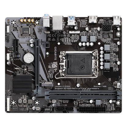 GIGABYTE H610M-K 2DDR4 M.2 MOTHERBOARD (HDMI)