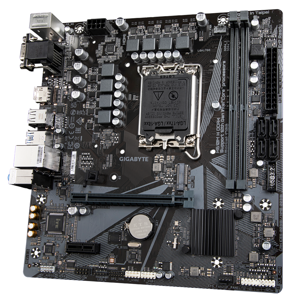 GIGABYTE H610M-H 2DDR4 M.2 MOTHERBOARD (DB15, HDMI)