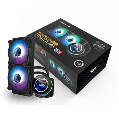 DARKFLASH TWISTER DX240 V2.6 ARGB AIO 240MM LIQUID CPU COOLER (LGA1700 READY)