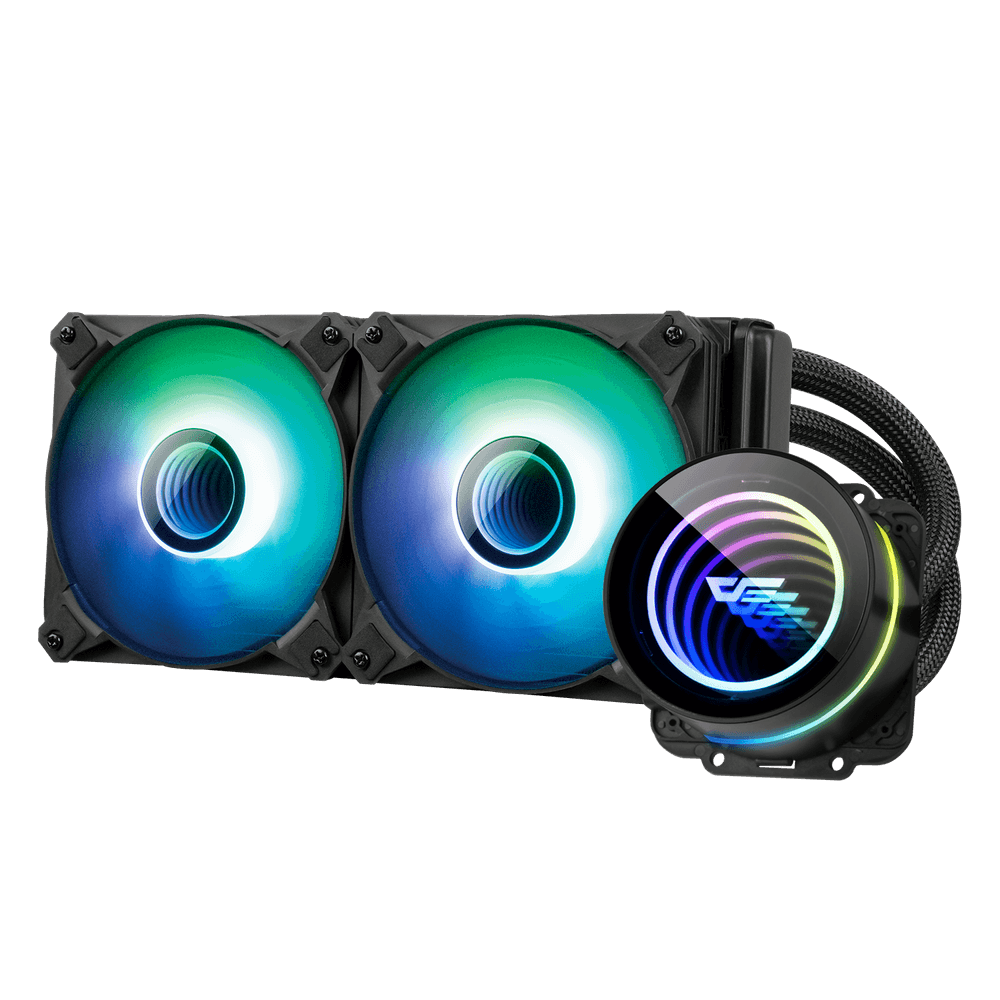 DARKFLASH TWISTER DX240 V2.6 ARGB AIO 240MM LIQUID CPU COOLER (LGA1700 READY)
