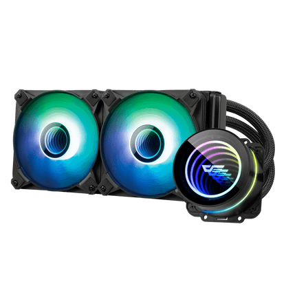 DARKFLASH TWISTER DX240 V2.6 ARGB AIO 240MM LIQUID CPU COOLER (LGA1700 READY)
