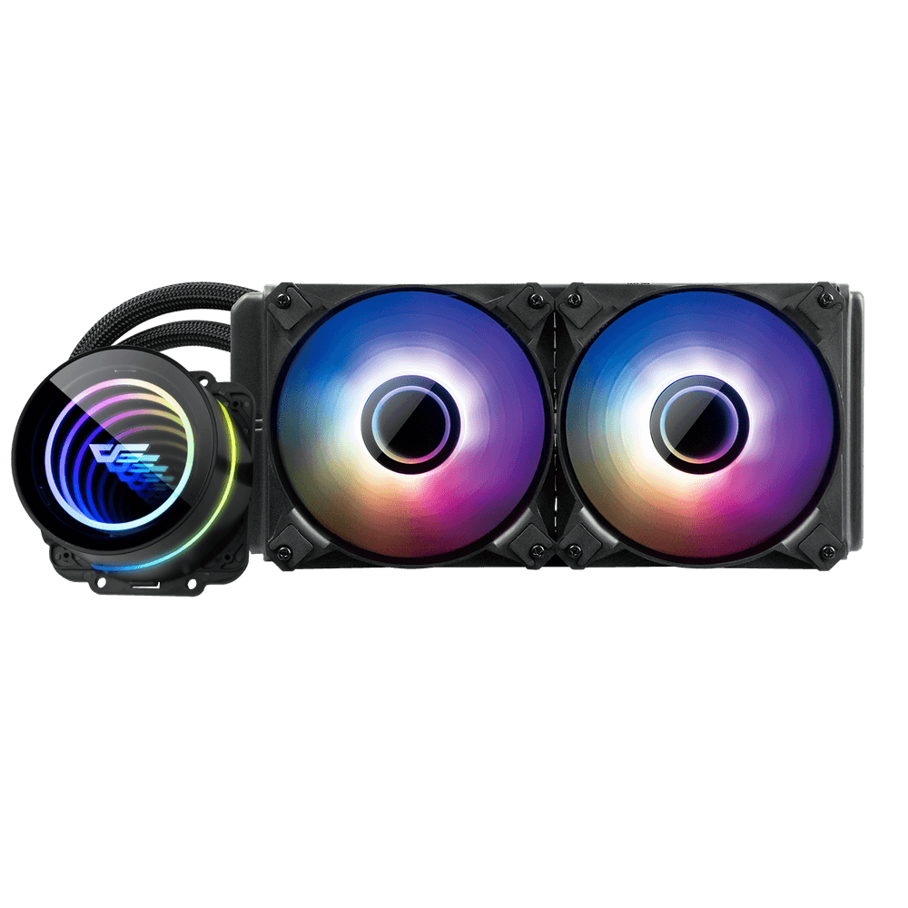 DARKFLASH TWISTER DX240 V2.6 ARGB AIO 240MM LIQUID CPU COOLER (LGA1700 READY)