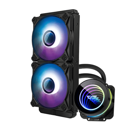 DARKFLASH TWISTER DX240 V2.6 ARGB AIO 240MM LIQUID CPU COOLER (LGA1700 READY)