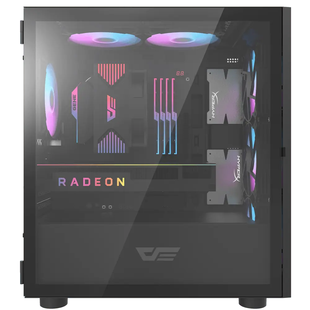 DARKFLASH DLM21 MICRO ATX CASE W/ TEMPERED WINDOW