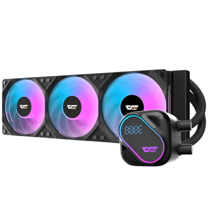 DARKFLASH EXPLORE DO360 ARGB AIO 360MM LIQUID CPU COOLER W/ DIGITAL DISPLAY