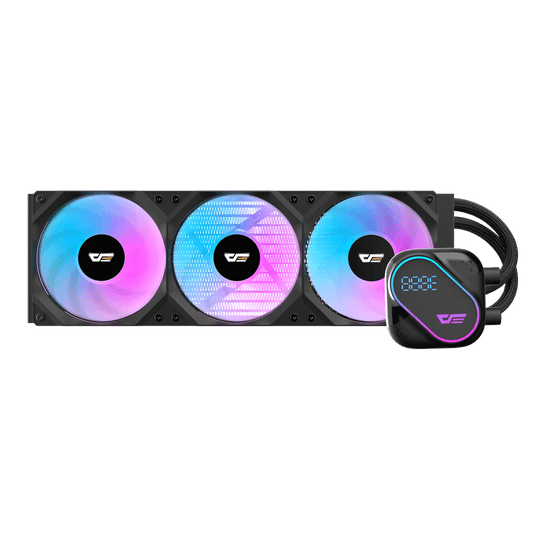DARKFLASH EXPLORE DO360 ARGB AIO 360MM LIQUID CPU COOLER W/ DIGITAL DISPLAY