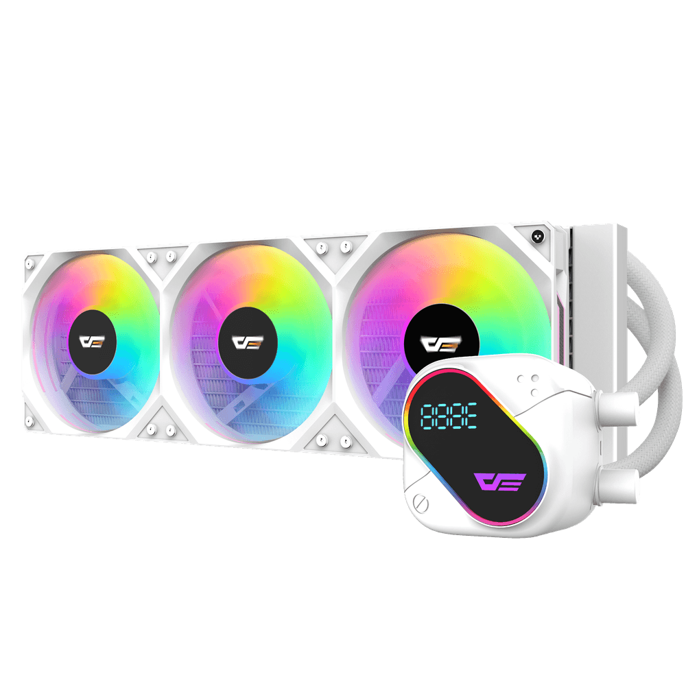 DARKFLASH EXPLORE DO360 ARGB AIO 360MM LIQUID CPU COOLER W/ DIGITAL DISPLAY