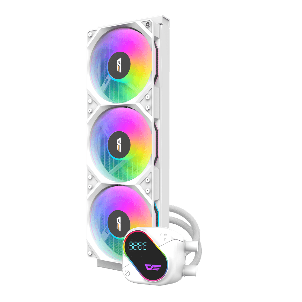 DARKFLASH EXPLORE DO360 ARGB AIO 360MM LIQUID CPU COOLER W/ DIGITAL DISPLAY