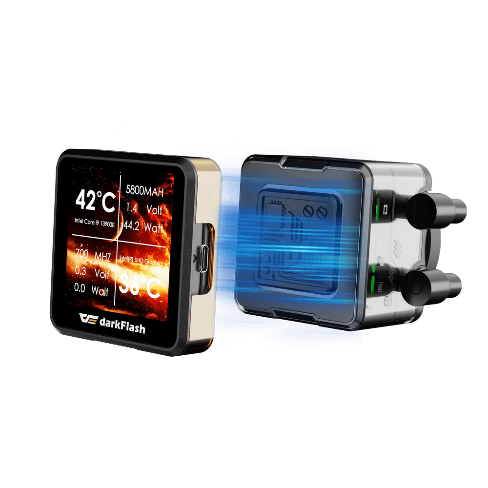 DARKFLASH EXPLORE DE360 ARGB AIO 360MM LIQUID CPU COOLER W/ 2.88" IPS DISPLAY