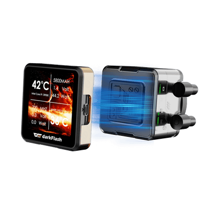 DARKFLASH EXPLORE DE360 ARGB AIO 360MM LIQUID CPU COOLER W/ 2.88" IPS DISPLAY