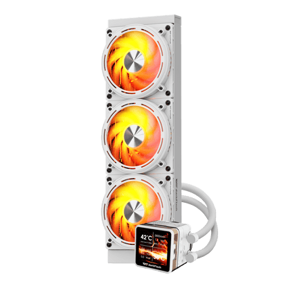 DARKFLASH EXPLORE DE360 ARGB AIO 360MM LIQUID CPU COOLER W/ 2.88" IPS DISPLAY