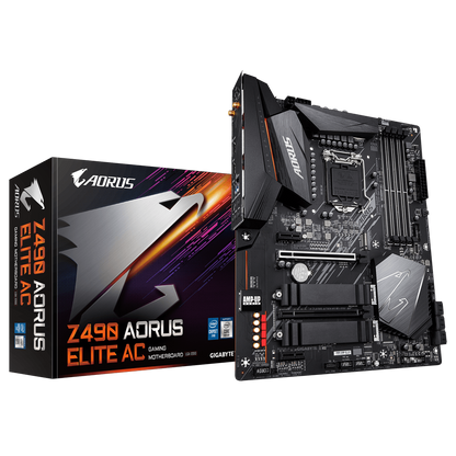 GIGABYTE Z490 AORUS ELITE AC 4DDR4 2XM.2 MOTHERBOARD (HDMI) WIFI+BT