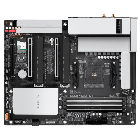 GIGABYTE B550 VISION D-P 4DDR4 2XM.2 MOTHERBOARD (HDMI, DP) WIFI+BT