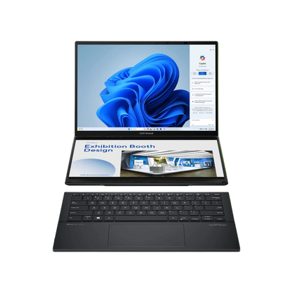 ASUS ZENBOOK DUO UX8406MA-PZ221WS ULTRA 7-155H/32GB/1TB NVME/14 120HZ/W11H/OFC21HS/TCH (GRY)