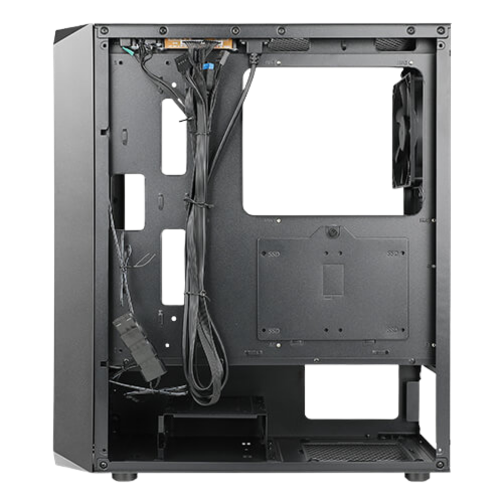 ANTEC NX292 MID TOWER CASE W/ TEMPERED GLASS SIDE PANEL, 4 RGB FANS (BLACK)