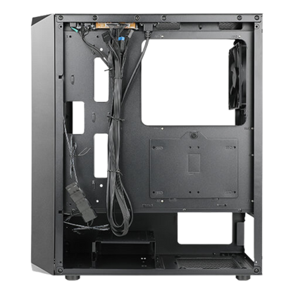 ANTEC NX292 MID TOWER CASE W/ TEMPERED GLASS SIDE PANEL, 4 RGB FANS (BLACK)
