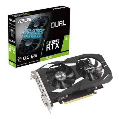 ASUS RTX 3050 6GB 96BIT GDDR6 DUAL-O6G (DVI, HDMI, DP)