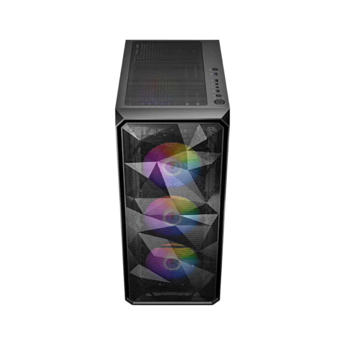 ANTEC AX83 ELITE MID TOWER CASE W/ TEMPERED GLASS SIDE PANEL, 4 RGB FANS (BLACK)