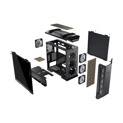 ASUS GT501 TUF GAMING MID TOWER CASE W/ TEMPERED SIDE