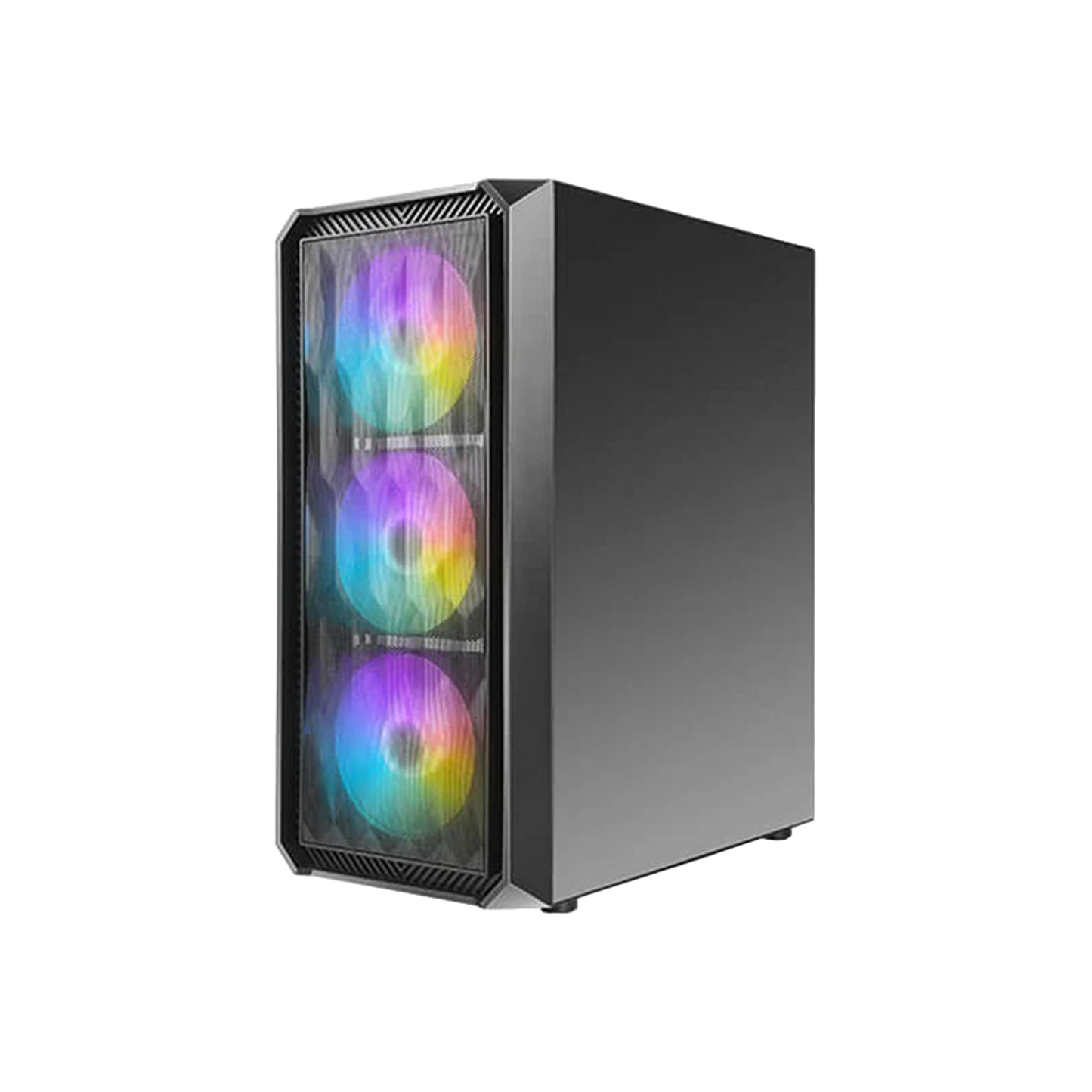ANTEC NX292 MID TOWER CASE W/ TEMPERED GLASS SIDE PANEL, 4 RGB FANS (BLACK)