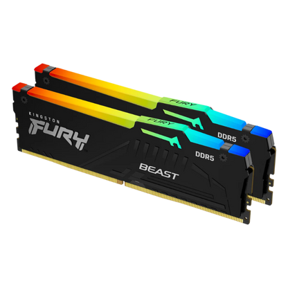 32GB (2X16GB) DDR5-6800 KF568C34BBAK2-32 CL34 KINGSTON FURY BEAST RGB (BLK)