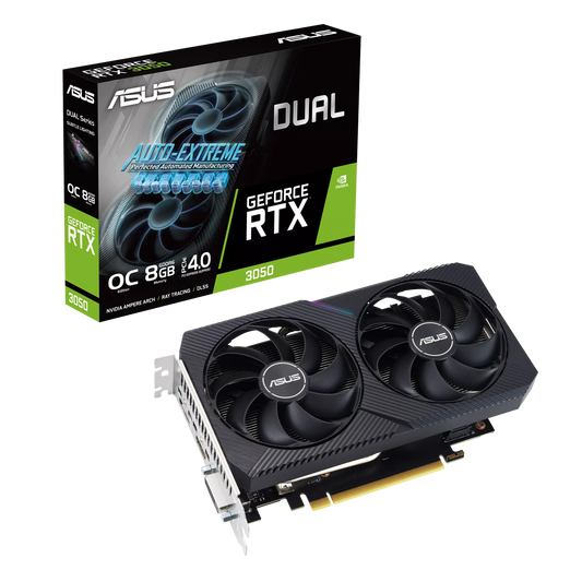ASUS RTX 3050 8GB 128BIT GDDR6 DUAL-O8G-V2 (DVI, HDMI, DP)