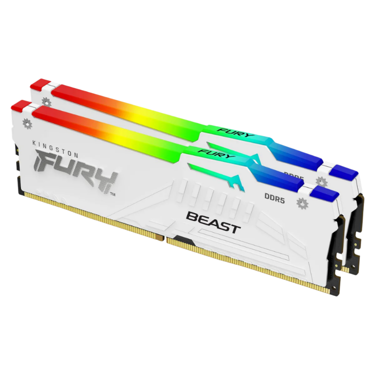 32GB (2X16GB) DDR5-6800 KF568C34BWEAK2-32 CL34 KINGSTON FURY BEAST RGB (WHITE)