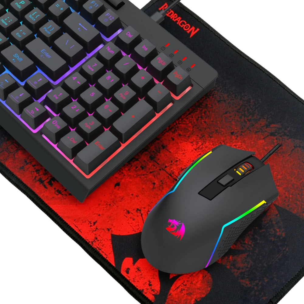 REDRAGON S148 4IN1 GAMING SET (KEYBOARD+MOUSE+HEADSET+MOUSE PAD)