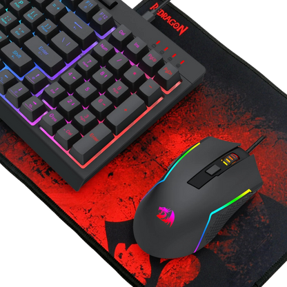 REDRAGON S148 4IN1 GAMING SET (KEYBOARD+MOUSE+HEADSET+MOUSE PAD)