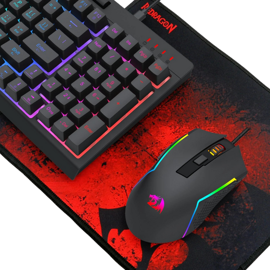 REDRAGON S148 4IN1 GAMING SET (KEYBOARD+MOUSE+HEADSET+MOUSE PAD)
