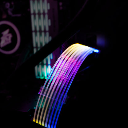 1STPLAYER STEAMPUNK 24PIN RGB PSU SLEEVED EXTENSION CABLE