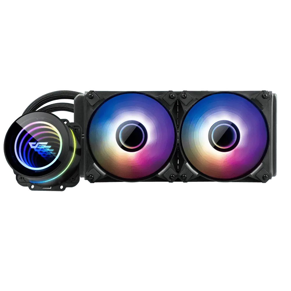 DARKFLASH TWISTER DX240 V2.6 ARGB AIO 240MM LIQUID CPU COOLER (LGA1700 READY)