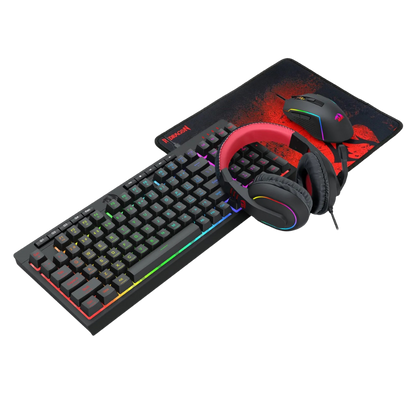 REDRAGON S148 4IN1 GAMING SET (KEYBOARD+MOUSE+HEADSET+MOUSE PAD)