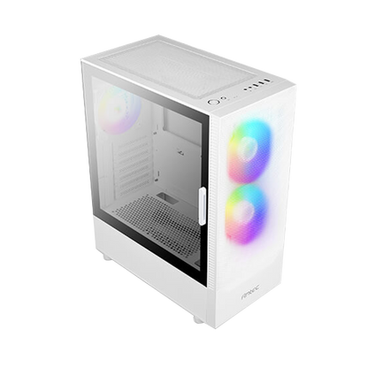 ANTEC NX410 MID TOWER CASE W/ TEMPERED GLASS SIDE PANEL, 3 ARGB FANS