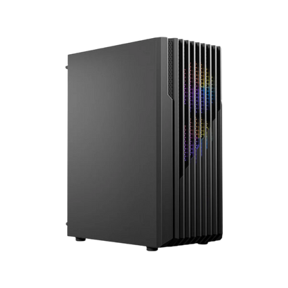 ANTEC AX22 ELITE MID TOWER CASE W/ TEMPERED GLASS SIDE PANEL, 4 RGB FANS (BLACK)