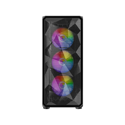 ANTEC AX83 ELITE MID TOWER CASE W/ TEMPERED GLASS SIDE PANEL, 4 RGB FANS (BLACK)