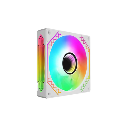COOLMAN CM-03 INFINITY MIRROR LED ARGB COOLING FAN 1PACK (WHITE)