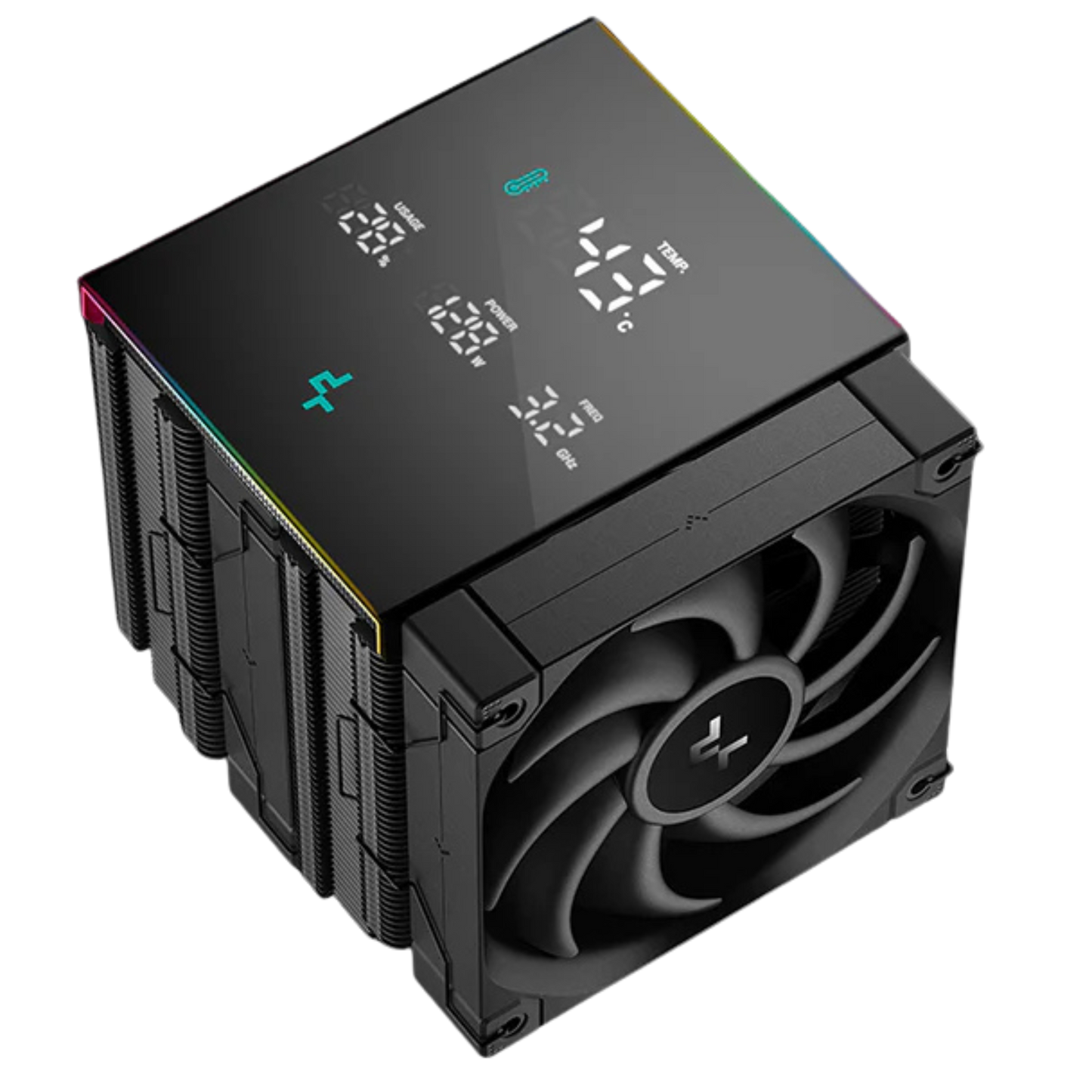 DEEPCOOL AK620 DIGITAL PRO CPU COOLER W/ MULTI-LINE DISPLAY (BLACK)