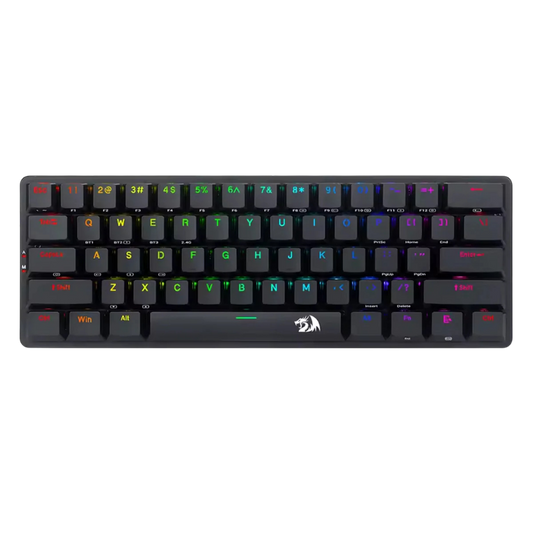 REDRAGON ELISE PRO RGB TRI-MODE 60-KEY MECHANICAL GAMING KEYBOARD (RED SWTCH/SWAPPBL)