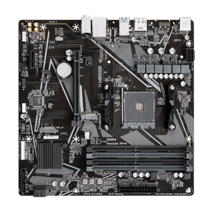 GIGABYTE GA-B550M-K 4DDR4 2XM.2 MOTHERBOARD (HDMI,DP)