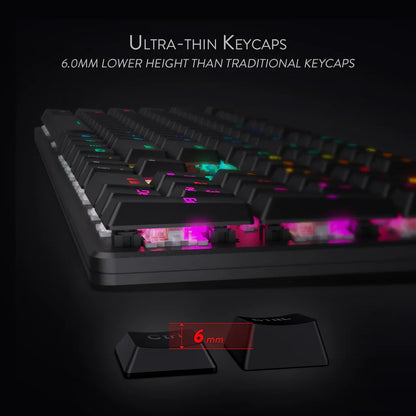 REDRAGON SHRAPNEL RGB MECHANICAL GAMING KEYBOARD (BLUE SWITCH)