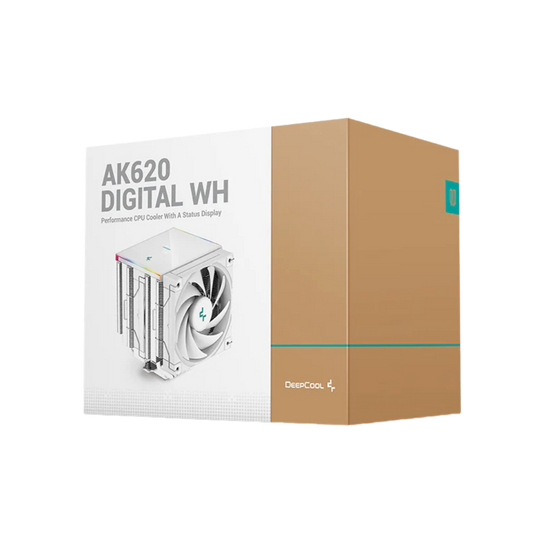 DEEPCOOL AK620 DIGITAL CPU COOLER (WHITE)