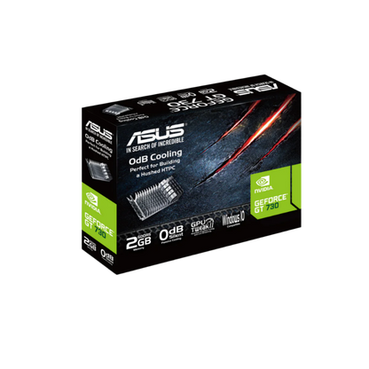 ASUS GT 730 2048MB 64BIT DDR5 SILENT (GT730-SL-2GD5-BRK) (HDMI, DVI, DB15)