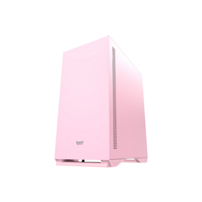DARKFLASH DLM22  MICRO ATX CASE W/ MAGNETIC HINGED DOOR TEMPERED WINDOW (PNK)