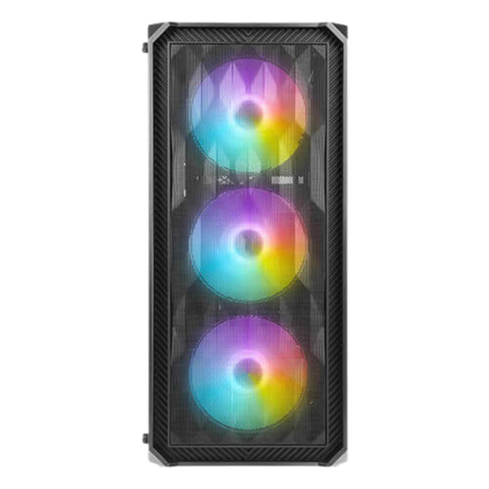 ANTEC NX292 MID TOWER CASE W/ TEMPERED GLASS SIDE PANEL, 4 RGB FANS (BLACK)