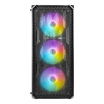 ANTEC NX292 MID TOWER CASE W/ TEMPERED GLASS SIDE PANEL, 4 RGB FANS (BLACK)