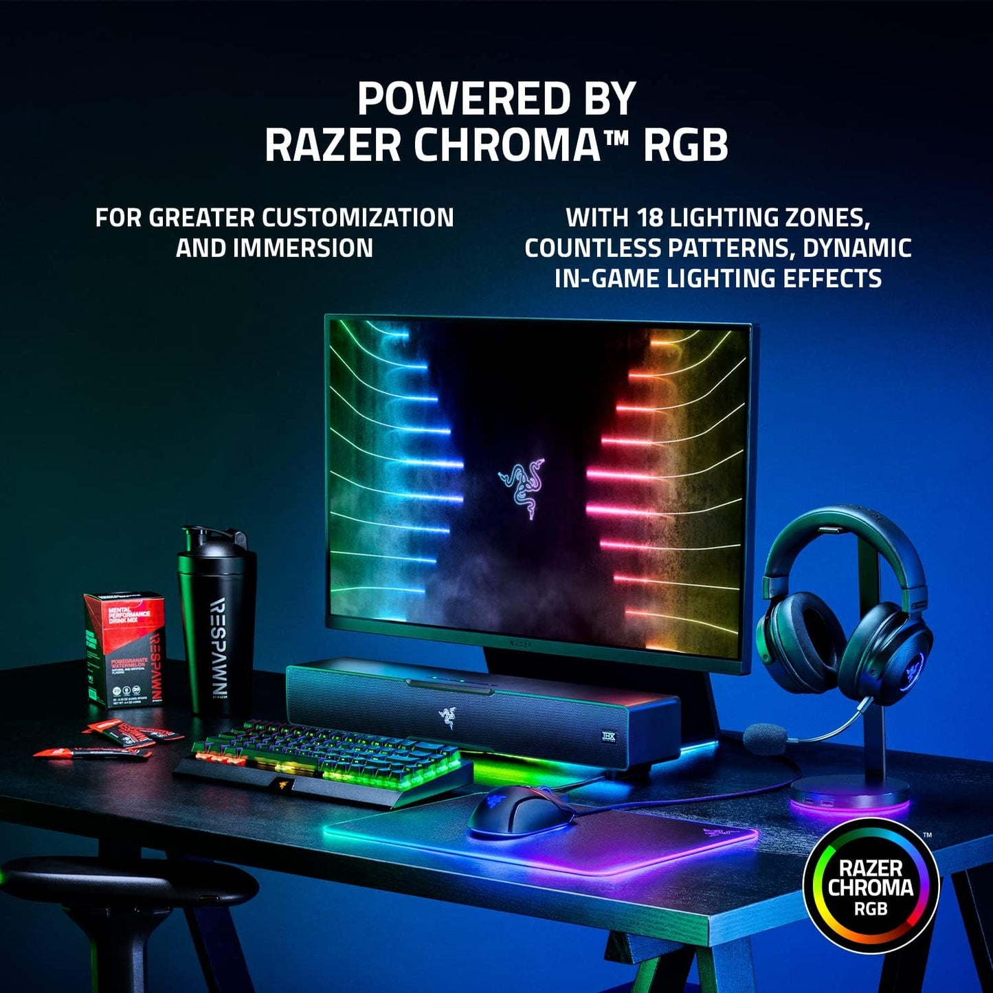 RAZER LEVIATHAN V2 PC GAMING SOUNDBAR W/ SUBWOOFER