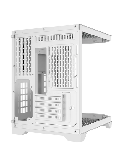 COOLMAN SPECTRA CASE M-ATX CASE W/ TEMPERED GLASS SIDE PANEL, LCD SCREEN